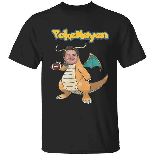New England Patriots Drake Maye Pokemon Pokemayen Parody Shirt - Image 7