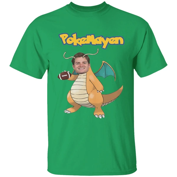 New England Patriots Drake Maye Pokemon Pokemayen Parody Shirt - Image 8