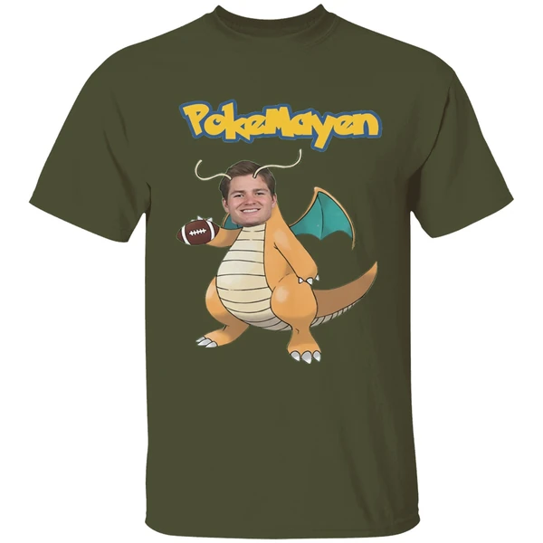 New England Patriots Drake Maye Pokemon Pokemayen Parody Shirt - Image 9