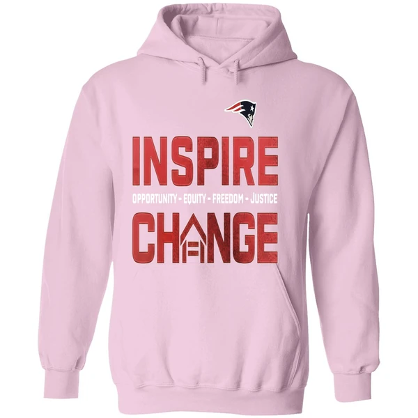 New England Patriots Inspire Change Opportunity Equity Freedom Justice Opportunity Hoodie - Image 5