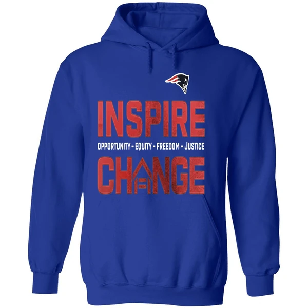 New England Patriots Inspire Change Opportunity Equity Freedom Justice Opportunity Hoodie - Image 7