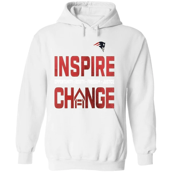 New England Patriots Inspire Change Opportunity Equity Freedom Justice Opportunity Hoodie - Image 8
