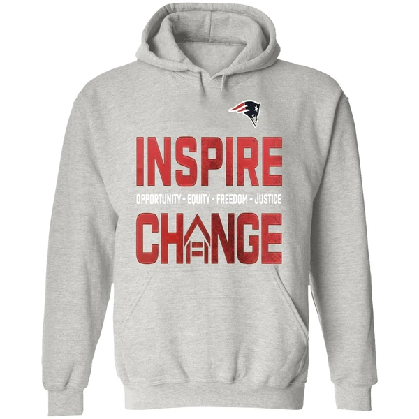 New England Patriots Inspire Change Opportunity Equity Freedom Justice Opportunity Hoodie - Image 9
