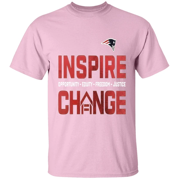 New England Patriots Inspire Change Opportunity Equity Freedom Justice Opportunity Shirt - Image 3