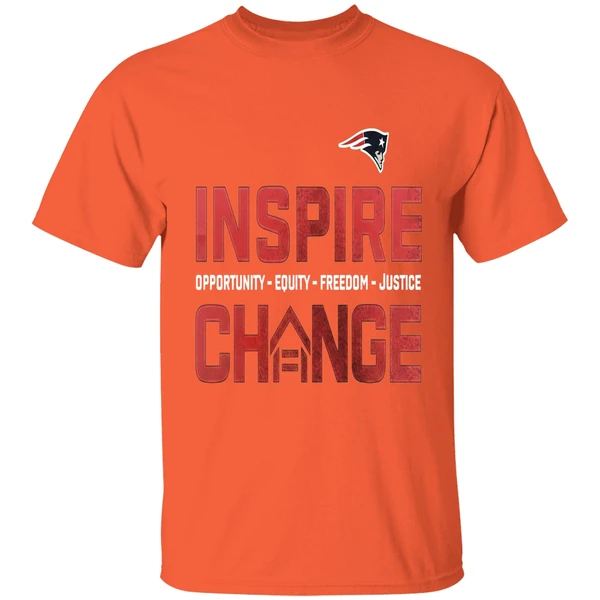 New England Patriots Inspire Change Opportunity Equity Freedom Justice Opportunity Shirt - Image 6