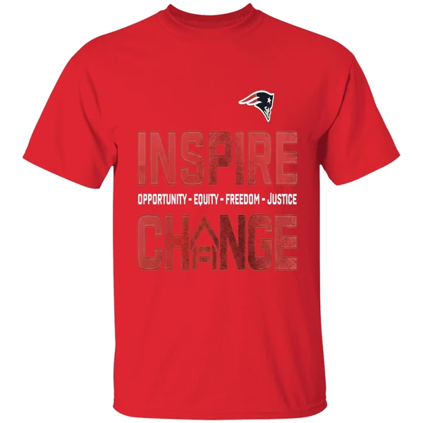 New England Patriots Inspire Change Opportunity Equity Freedom Justice Opportunity Shirt - Image 7
