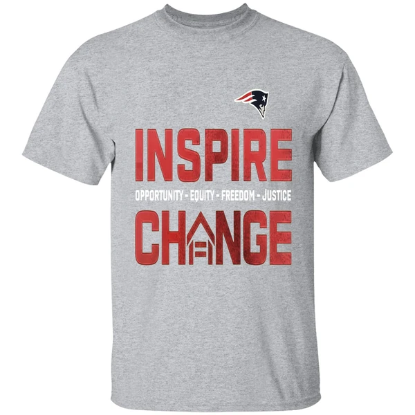 New England Patriots Inspire Change Opportunity Equity Freedom Justice Opportunity Shirt - Image 9