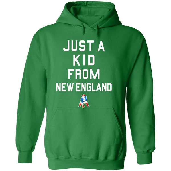 New England Patriots Just A Kid From New England Hoodie - Image 2