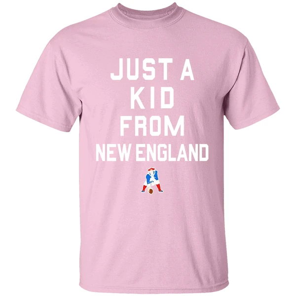 New England Patriots Just A Kid From New England Shirt - Image 3