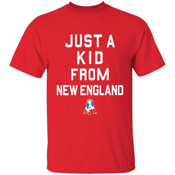 New England Patriots Just A Kid From New England Shirt - Image 7