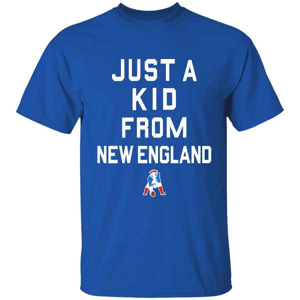 New England Patriots Just A Kid From New England Shirt - Image 8