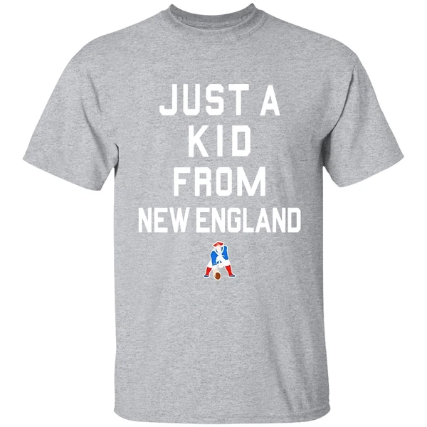 New England Patriots Just A Kid From New England Shirt - Image 9