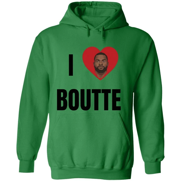 New England Patriots Kayshon Boutte I Love Boutte Portrait Hoodie - Image 2