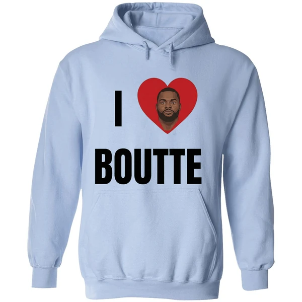 New England Patriots Kayshon Boutte I Love Boutte Portrait Hoodie - Image 4