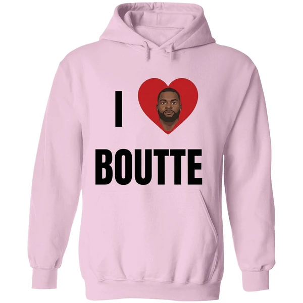 New England Patriots Kayshon Boutte I Love Boutte Portrait Hoodie - Image 5