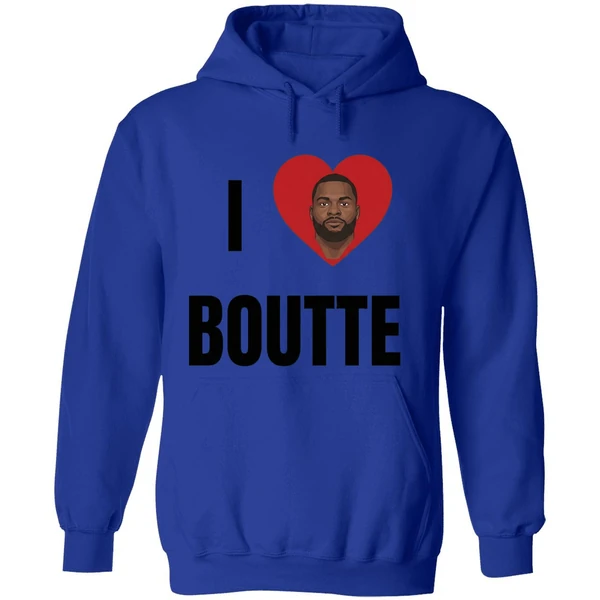 New England Patriots Kayshon Boutte I Love Boutte Portrait Hoodie - Image 7
