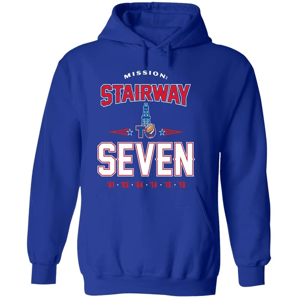 New England Patriots Mission Stairway To Seven Hoodie - Image 7