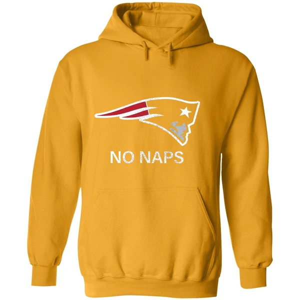 New England Patriots No Naps Logo Hoodie