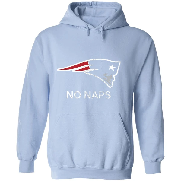 New England Patriots No Naps Logo Hoodie - Image 4