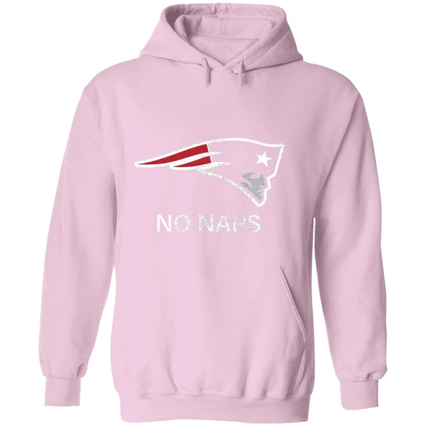 New England Patriots No Naps Logo Hoodie - Image 5
