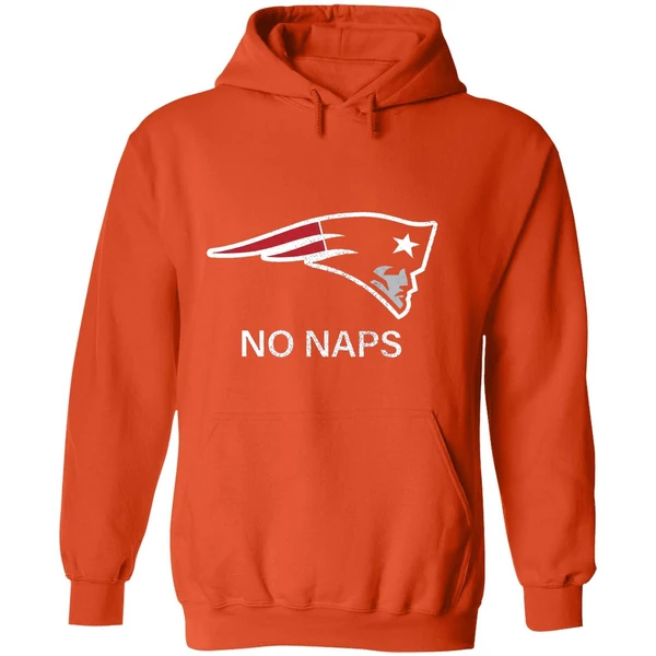 New England Patriots No Naps Logo Hoodie - Image 6