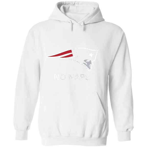 New England Patriots No Naps Logo Hoodie - Image 8