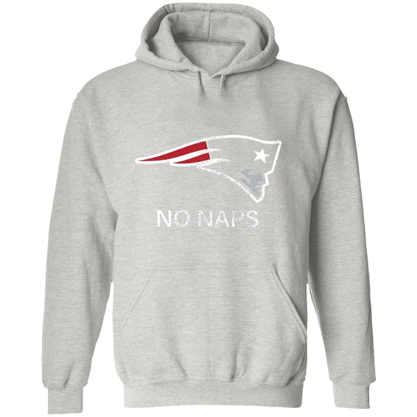 New England Patriots No Naps Logo Hoodie - Image 9