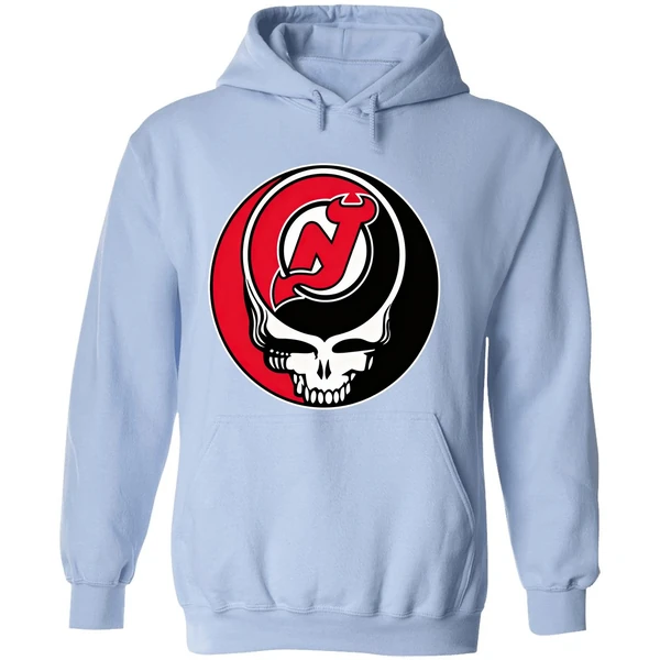 New Jersey Devils Grateful Dead Steal Your Face Hockey Nhl Hoodie - Image 4