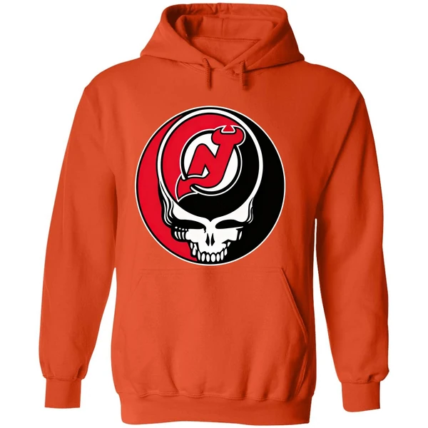 New Jersey Devils Grateful Dead Steal Your Face Hockey Nhl Hoodie - Image 6