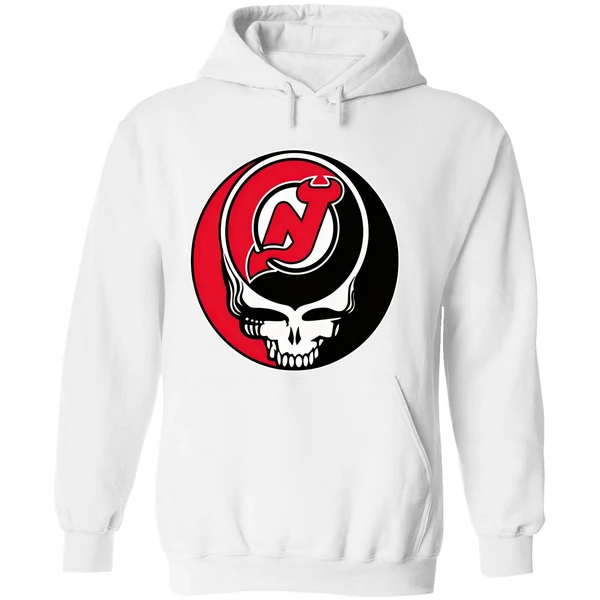 New Jersey Devils Grateful Dead Steal Your Face Hockey Nhl Hoodie - Image 8