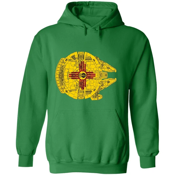 New Mexico Flag Millennium Falcon Hoodie - Image 2