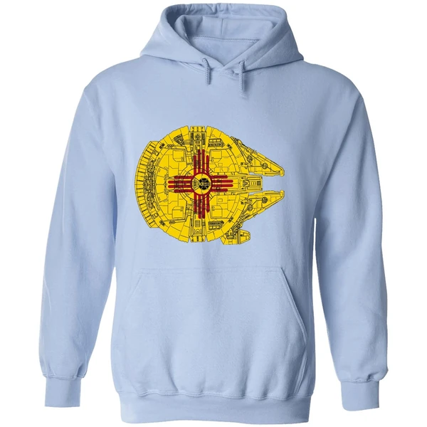 New Mexico Flag Millennium Falcon Hoodie - Image 4