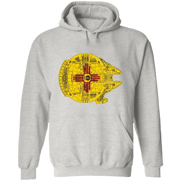 New Mexico Flag Millennium Falcon Hoodie - Image 9