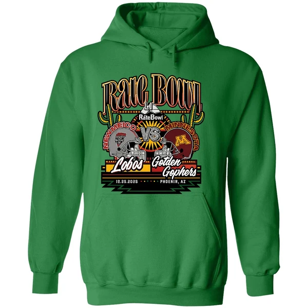 New Mexico Lobos Vs Minnesota Golden Gophers Rate Bowl 2025 Hoodie - Image 2