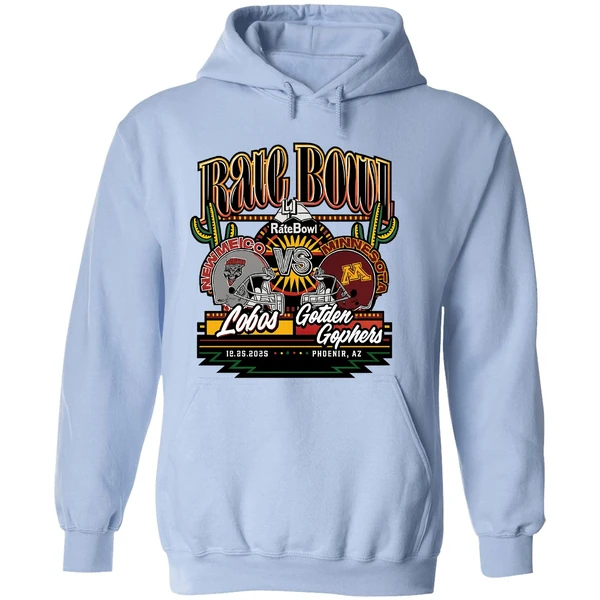 New Mexico Lobos Vs Minnesota Golden Gophers Rate Bowl 2025 Hoodie - Image 4