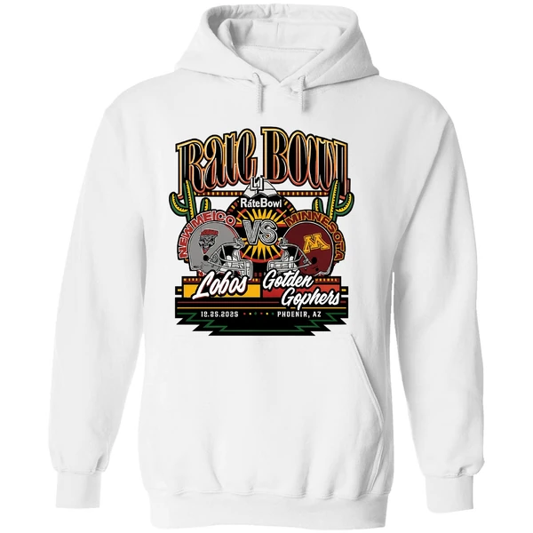New Mexico Lobos Vs Minnesota Golden Gophers Rate Bowl 2025 Hoodie - Image 8