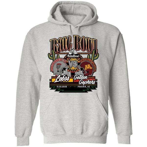 New Mexico Lobos Vs Minnesota Golden Gophers Rate Bowl 2025 Hoodie - Image 9