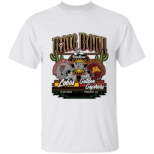 New Mexico Lobos Vs Minnesota Golden Gophers Rate Bowl 2025 Shirt