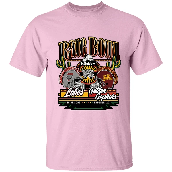 New Mexico Lobos Vs Minnesota Golden Gophers Rate Bowl 2025 Shirt - Image 2