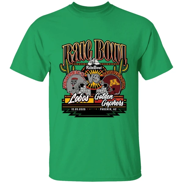 New Mexico Lobos Vs Minnesota Golden Gophers Rate Bowl 2025 Shirt - Image 8