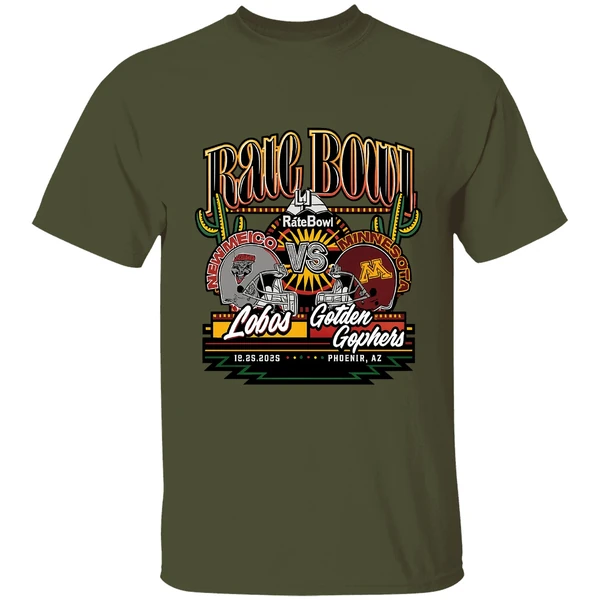 New Mexico Lobos Vs Minnesota Golden Gophers Rate Bowl 2025 Shirt - Image 9