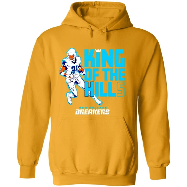 New Orleans Breakers Wes Hills Usfl Licensed Hoodie