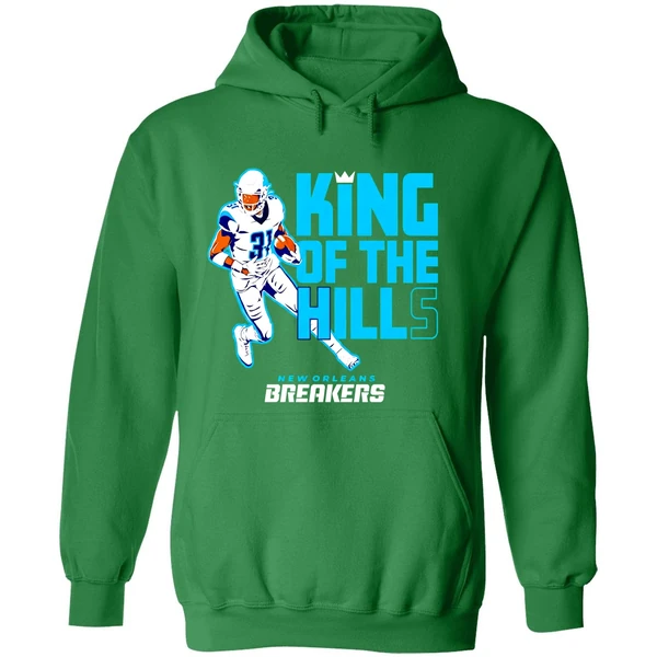 New Orleans Breakers Wes Hills Usfl Licensed Hoodie - Image 2