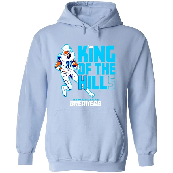 New Orleans Breakers Wes Hills Usfl Licensed Hoodie - Image 4