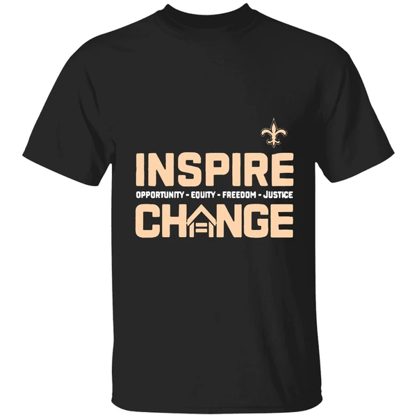 New Orleans Saints 2025 26 Inspire Change Freedom Justice Shirt
