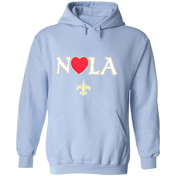 New Orleans Saints Heart Nola Hoodie - Image 4