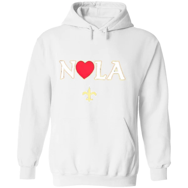 New Orleans Saints Heart Nola Hoodie - Image 8