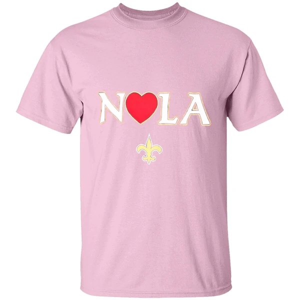 New Orleans Saints Heart Nola Shirt - Image 3