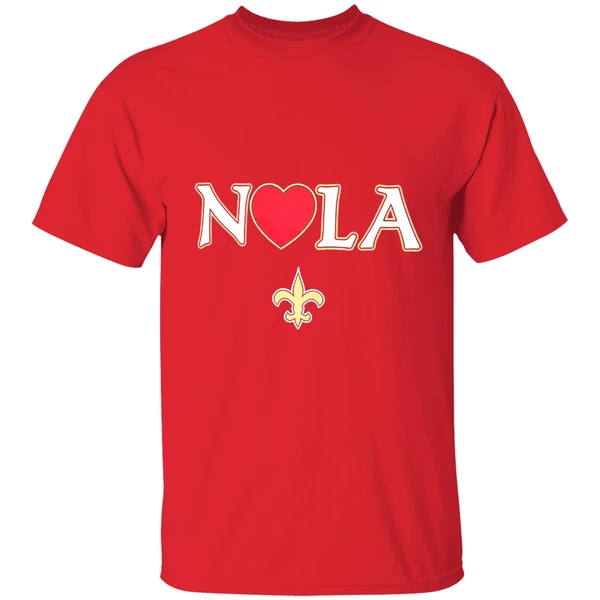 New Orleans Saints Heart Nola Shirt - Image 7