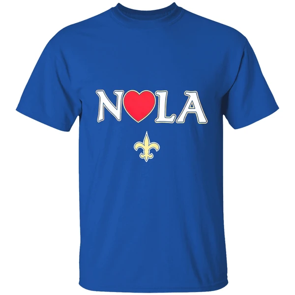 New Orleans Saints Heart Nola Shirt - Image 8